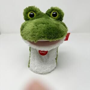 New Aurora 10" Frog Hand Puppet 32051 Green Plush Toy Puppet Storytelling Play